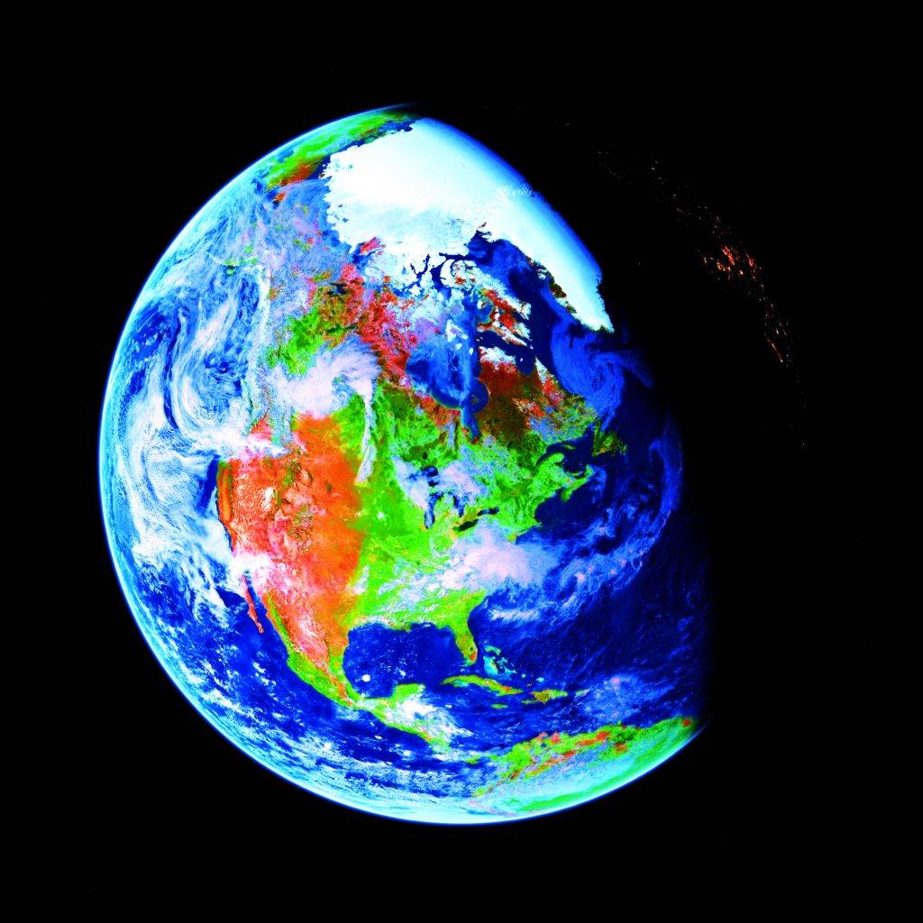 marche_spatial_globe_terrestre_hyperspectral