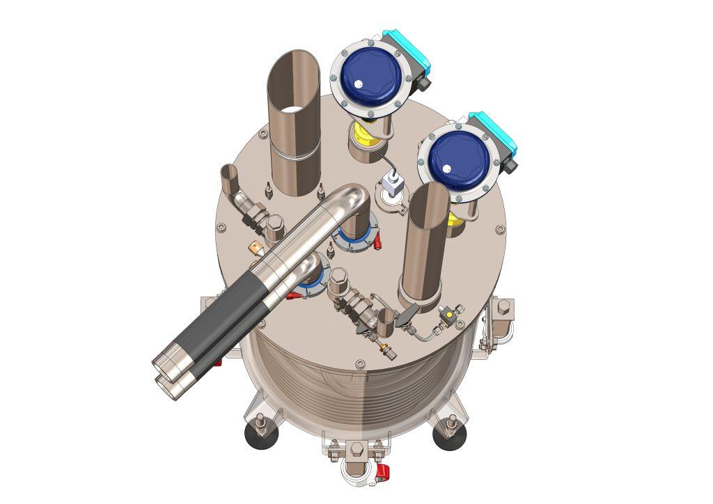Vue dessus LN2 tank 2